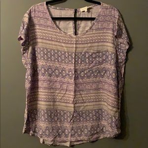 Adrienne Vittadini Cap Sleeve Top